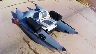 Dave Scadden's Revolutionary New  Rise Form Frameless Double Pontoon Craft... 37 Years Of Evolution!