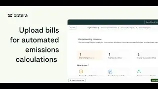 Bulk uploading bills using Optera's AI-powered data ingestion