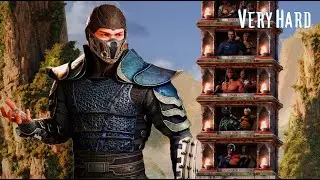 Playing Mk2 Sub Zero movie skin in Mk1 Classic Towers (Very Hard)