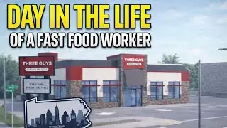 🍔 Day in the Life of A Fast Food Worker...(GONE WRONG)🍟