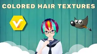 Vroid Studio - How to do different colored Hair textures