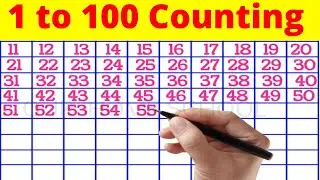Learn 1 To 100 Numbers Easy Counting | 123 Counting Basic English Vocabulary  | 1to 100 in english