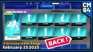 TURN UP THE MUSIC EMOTES [] Fortnite Item Shop February 23 2023