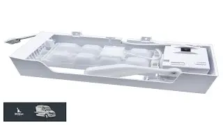 Refrigerator Ice Maker Assembly W11546935 Compatible with Whirlpool Kenmore Amana Fits