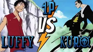 1P Luffy vs Kuro full fight (One Piece Abridged)