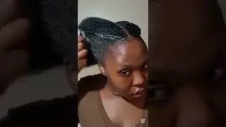 Quick natural hairstyle #flattwists #puffbun #naturalhair