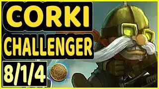 PIREAN (CORKI) - 8/1/4 KDA CHALLENGER GAMEPLAY - EUW