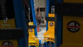 Low clearance two post car hoist
