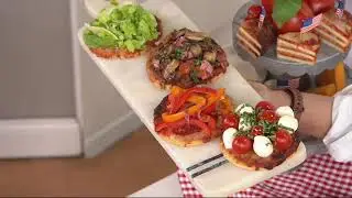 Компания Real Good Food Company (12) ассорти из пиццы с курицей и пармезаном, 5 дюймов, на QVC