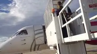 Wheelchair lift at airport