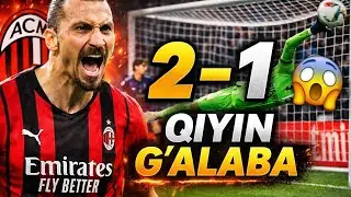 AC Milan 2-1 Pisa Sporting Club /Oxirgi daqiqagacha keskin oyin /eFootball!