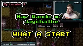 Super Metroid Map Rando with Jaychalke | Episode 2 | WHAT A START!!