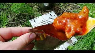 Hammock day camp and trying out a British army Main meal ration