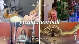 SENIOR YEAR GRAD BALL | renting gown 👗, getting my nails done 💅🏻, grwm and a mini vlog 👑