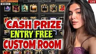 BGMI LIVE CUSTOM ROOMS | 600RS PRIZE CUSTOM ROOM🔵BGMI GIRL GAMER LIVE#bgmi #bgmilive #girlgamer #tdm