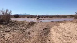 Adventure Driven and Exploring Elaments Little Colorado river crossing