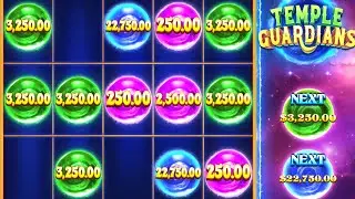 Temple Guardians Slot Drops in Some BIG Coin Doubles | Jackpot Wins