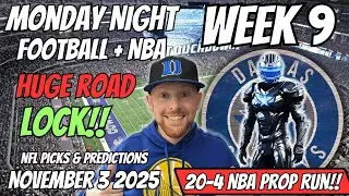 Cardinals vs Cowboys Monday Night Football Picks Week 9 | Free NFL & NBA Picks Today November 3
