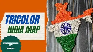 🇮🇳Triranga India map using Rice😱🤩👌|| Independence day special artwork