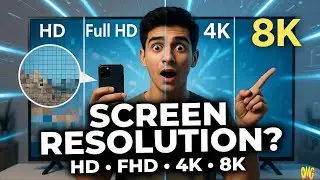 Screen Resolution Kya Hai? HD, Full HD, 4K, 8K Explained in Hindi | Display Technology