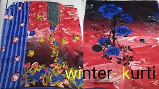 88/ winter 3d print kurtis 45 linght fabric, soft comfortable clothes long kurti in sapen print #yt,