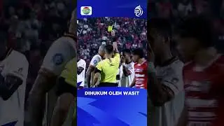 Kena hukuman setelah melakukan protes kepada wasit #shorts #liga1