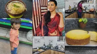 Evening Routine | Sponge Cake No Egg No Oven | Cleaning & Managing my work #home #tamil #vlog