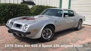 1975 Pontiac Firebird Trans Am 455 HO 4 Speed