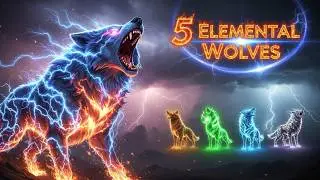 What If Wolves Were Made of Shadow, Cosmic Energy, Poison, Wind & Plasma? 🐺🌑🌌☠️🌪️⚡