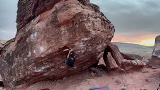 Monkey Bars (V2) - Red Rock Bouldering: Kraft Boulders