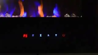 PREMIUM WALL MOUNTED ELECTRIC FIRE TOUCH PANEL CONTROL