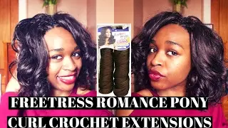 INSTALLING FREETRESS CROCHET BRAIDS| $5.99 ROMANCE PONY DROPCURL