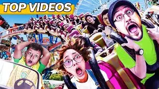 Craziest Amusement Park Ride and Run! | FV Family Top Videos