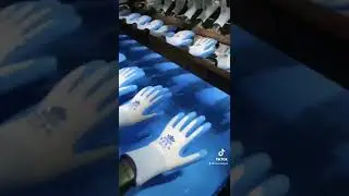Nitrile smooth coated safety gloves are in production.