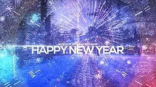 New Year Countdown Animation with Slideshow - After Effects Template