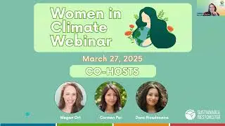 Women In Climate Webinar - Sustainable Westchester