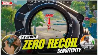 New BGMI 4.2 Update Sensitivity Settings (Low-End Devices Friendly) | Zero Recoil Sensitivity BGMI.
