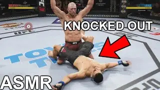 ASMR | Getting KNOCKOUTS in UFC 3 | UFC 3 Relaxing ASMR Gameplay