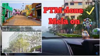 school ki meeting aur ek chakkar mele ka... 🚗| daughter's PTM and mela visit 😍