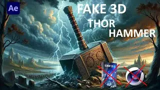 FAKE 3D THOR HAMMER in After Effects #3d #aftereffects #2024 #viral #adobe #photoshop
