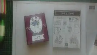 Stamping with the Country Home stamp set..