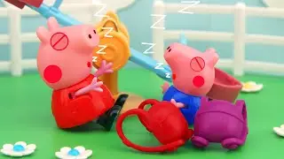 Skipped school, The forest, Games, Press machine, The sheep, Jump, Peppa Pig Animation, 4K