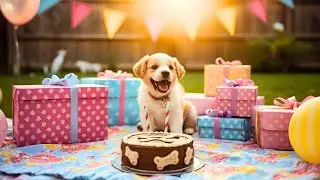 Paws and Cake 🎂🐾 | Happy Birthday Dog Song | Celebrate Life & Love