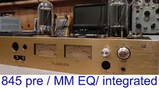 preamp by 845 high power tubes assy #1. 送信管845を使用したプリアンプ製作#1 FLUXION RL-8000XM