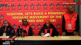 SACP's 15th Congress I Newly elected leader Solly Mapaila addresses the congress