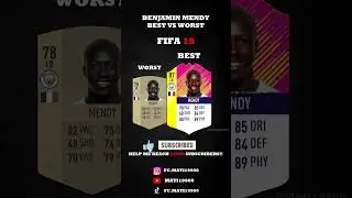 BENJAMIN MENDY BEST VS WORST CARD IN EVERY FIFA(10-26 #eafc #mendy #pogonszczecin #poland #szymanski