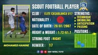 MOHAMED HANINE 🔵 RIGHT BACK & CENTRE DEFENDER 🔵 ELITE CASABLANCA U17 🔵 BEST OF 2023/24 FHD