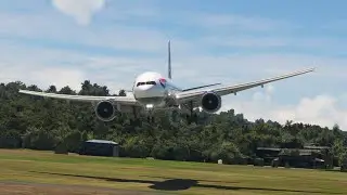Very Best View! British Airways Beautiful Landing at Gold Coast Airport
