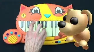 HOW TO PLAY ADOPT ME ROBLOX VIP ROOM ON A CAT PIANO