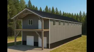 Build Your Dream Home: Exclusive 28x70 Gable Roof Barndominium Kit [DIY]